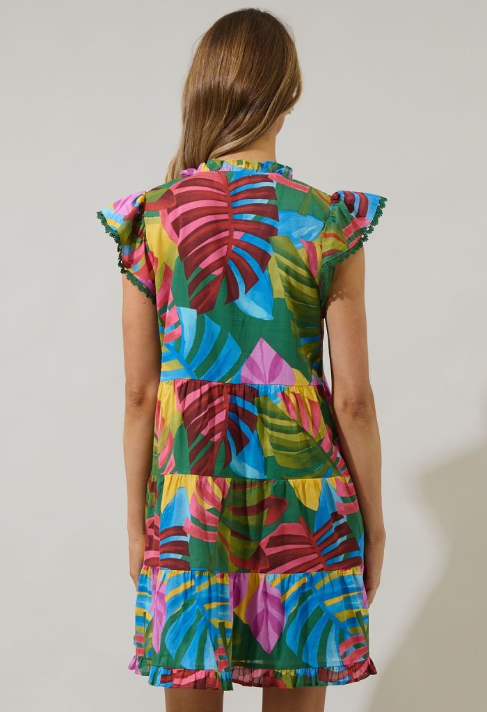 KK Bloom Kelly Mini Dress-Tropical