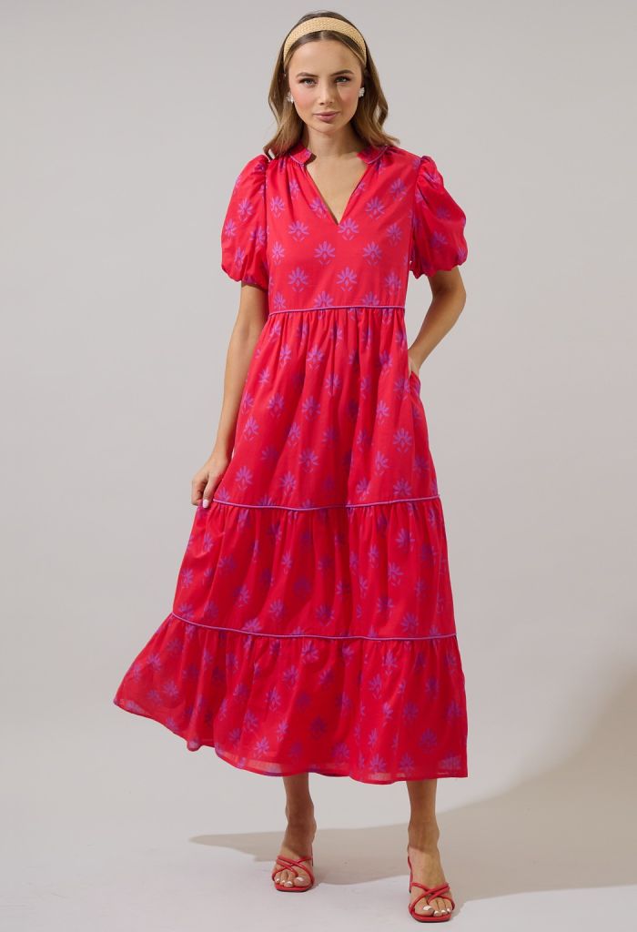 KK Bloom Riley Tiered Maxi Dress