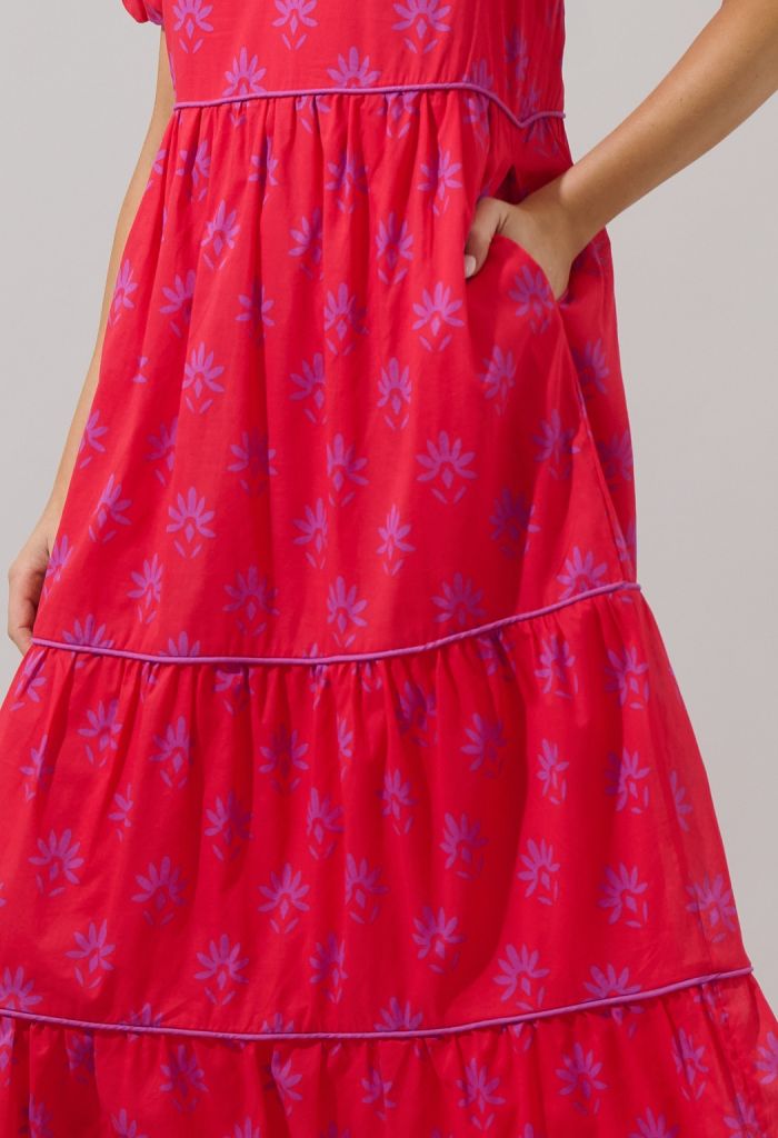 KK Bloom Riley Tiered Maxi Dress