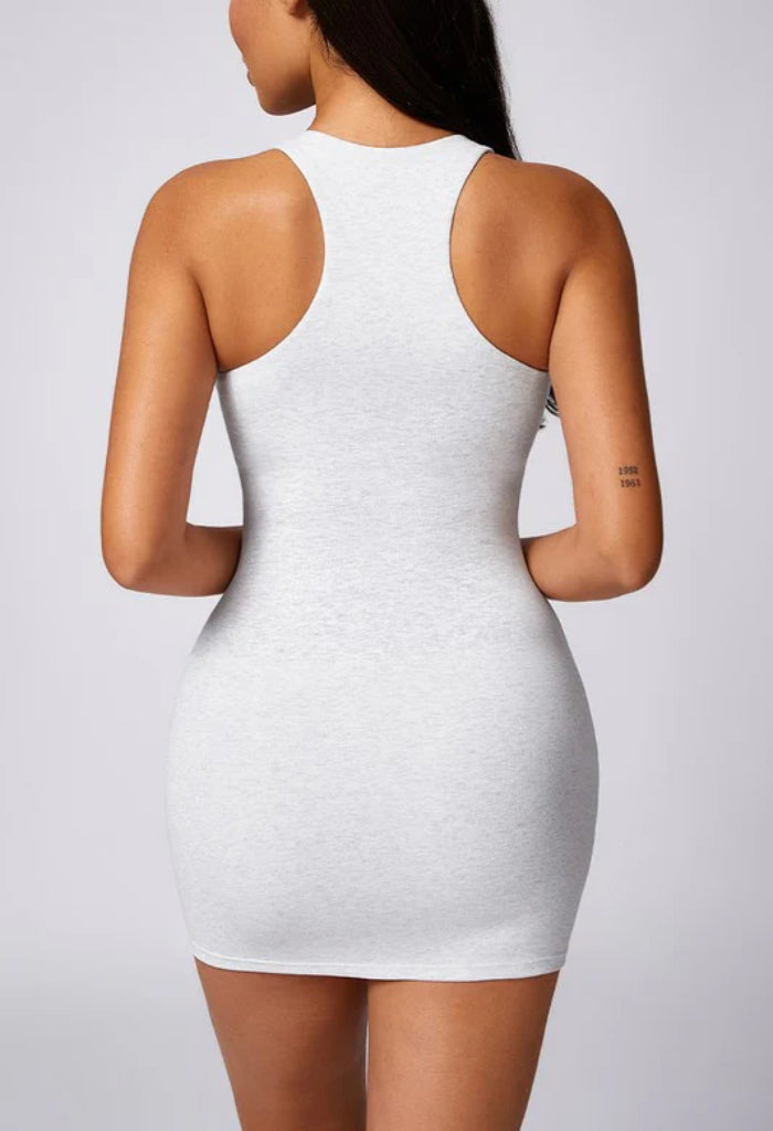 KK Bloom Bubblegum Mini Dress White