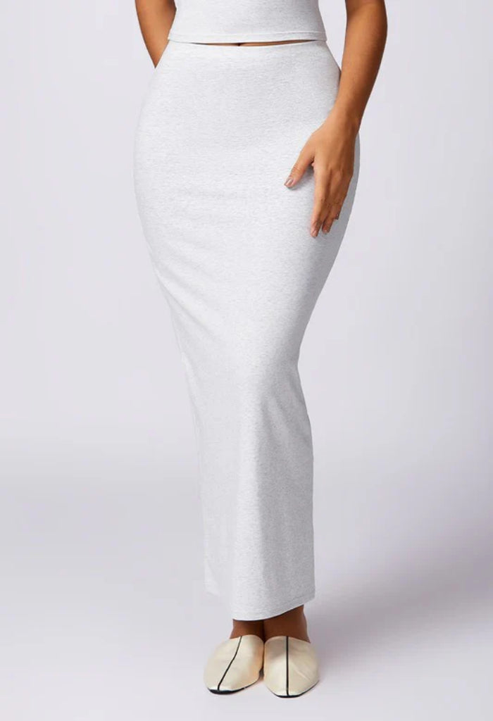 KK Bloom Bubblegum Maxi Skirt-White