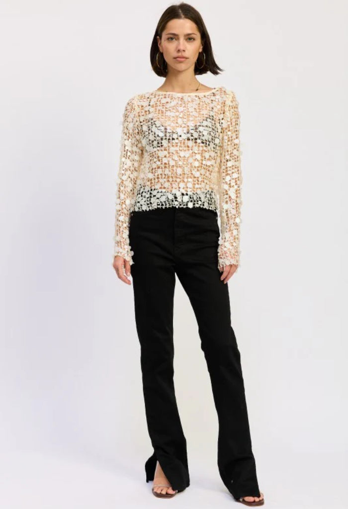 KK Bloom Camilla Top-Ivory