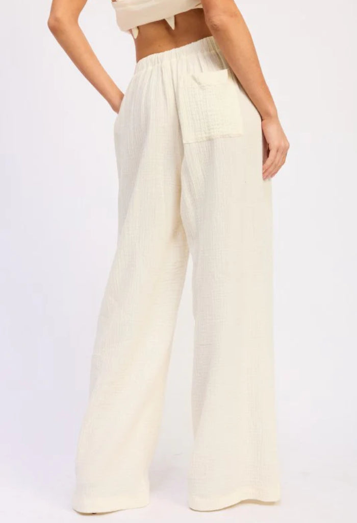 KK Bloom Mediterranean Pants-Off White