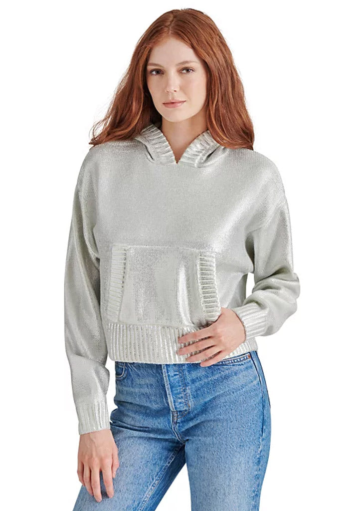 Steve Madden Cameran Sweater-Silver