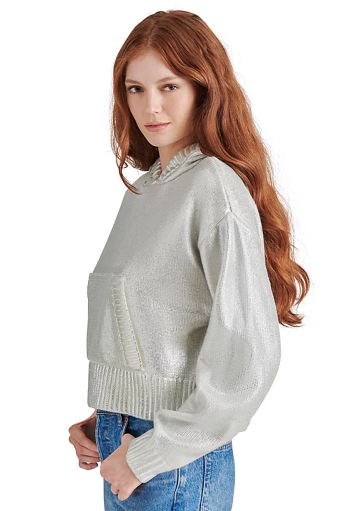 Steve Madden Cameran Sweater-Silver