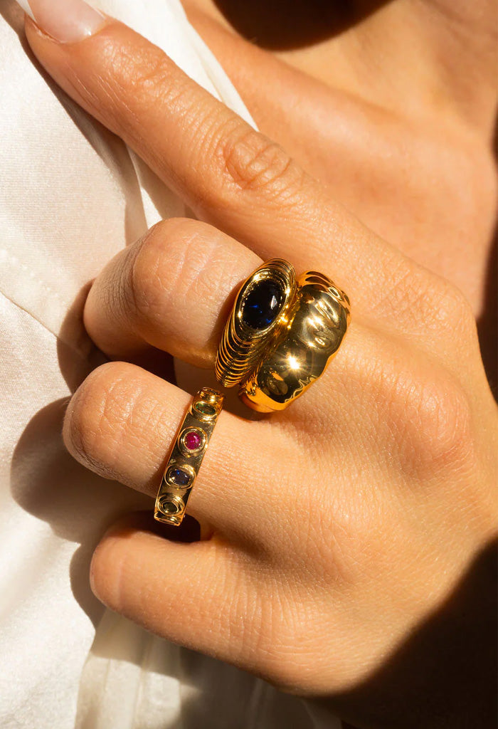 Luv AJ Royale Stone Signet Ring