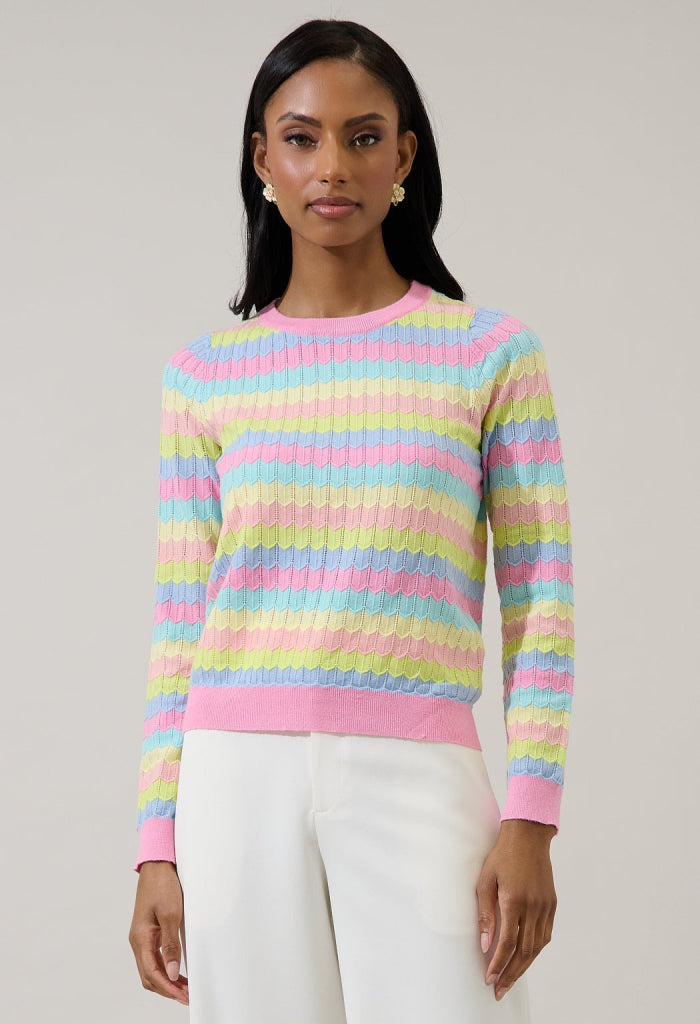 KK Bloom Rainbow Sunshine Sweater
