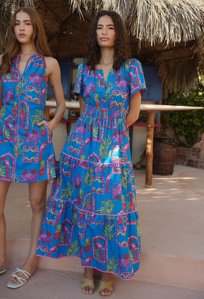 KK Bloom Bally Tropical Maxi Dress