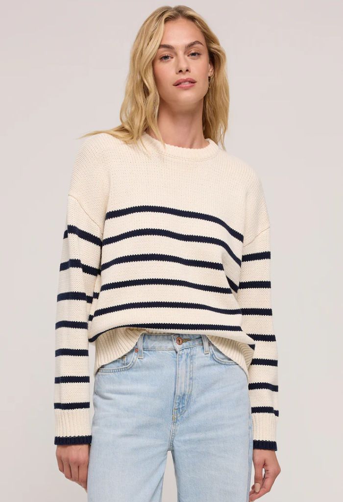 Z Supply Boyfriend Stripe Sweater