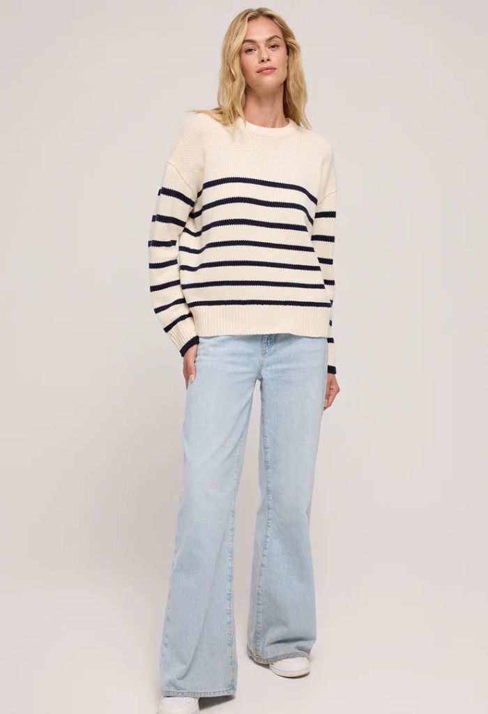 Z Supply Boyfriend Stripe Sweater