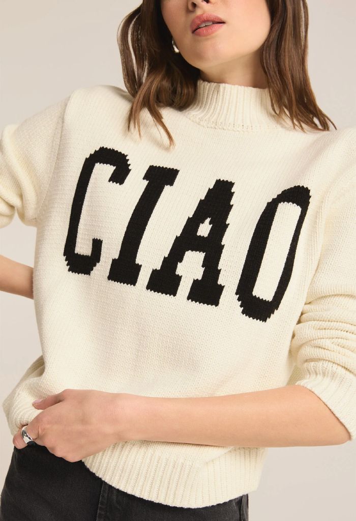 Z Supply Ciao Intarsia Sweater