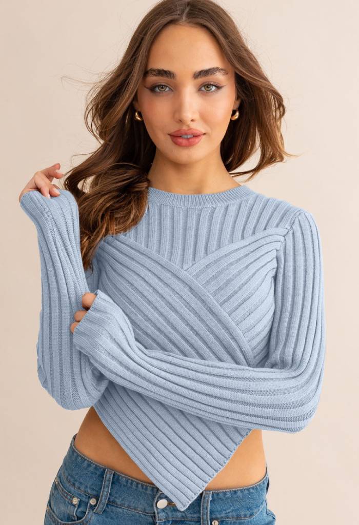 KK Bloom Amelie Sweater-Baby Blue