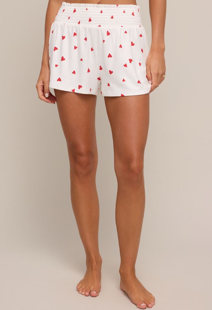 Z Supply Dawn Heart Short-Rendezvous Red