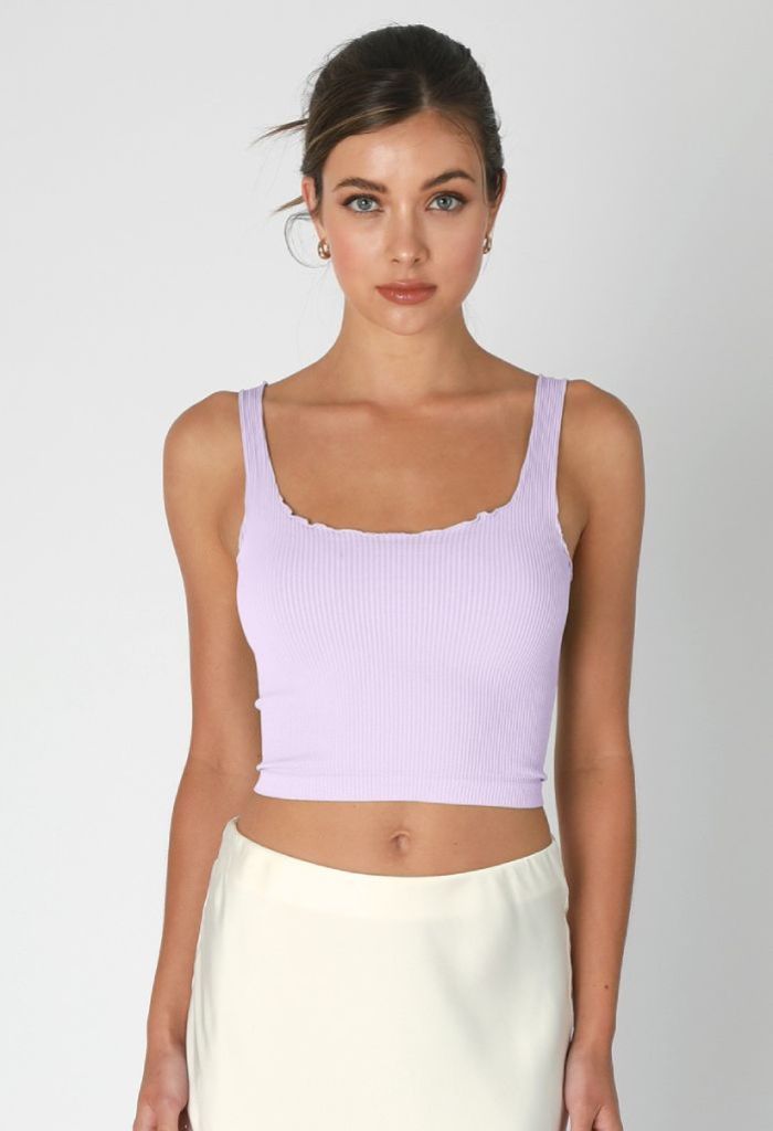 KK Bloom Courtney Crop Top-Orchid