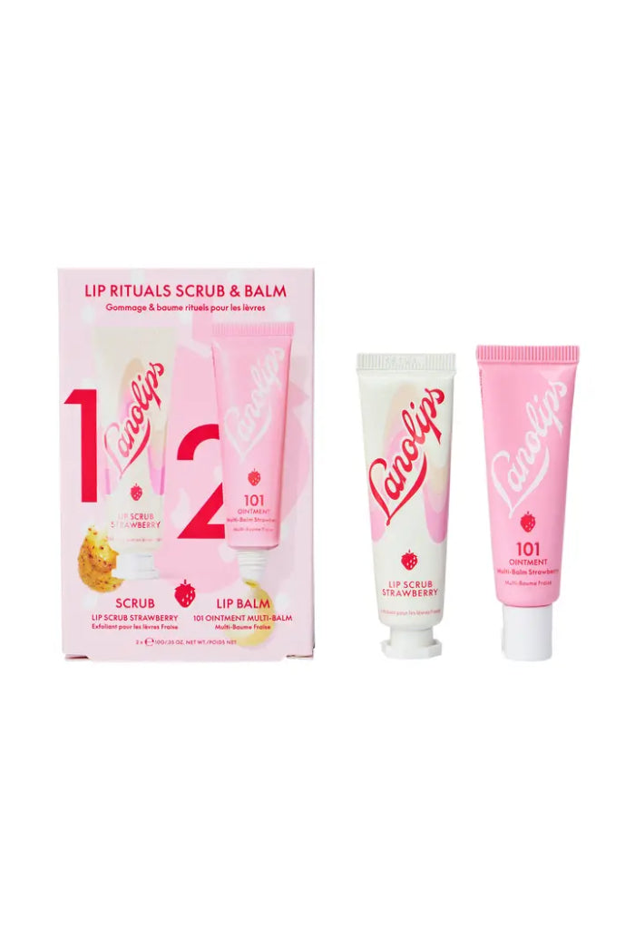 Lanolips Lip Rituals Strawberry Scrub & Balm