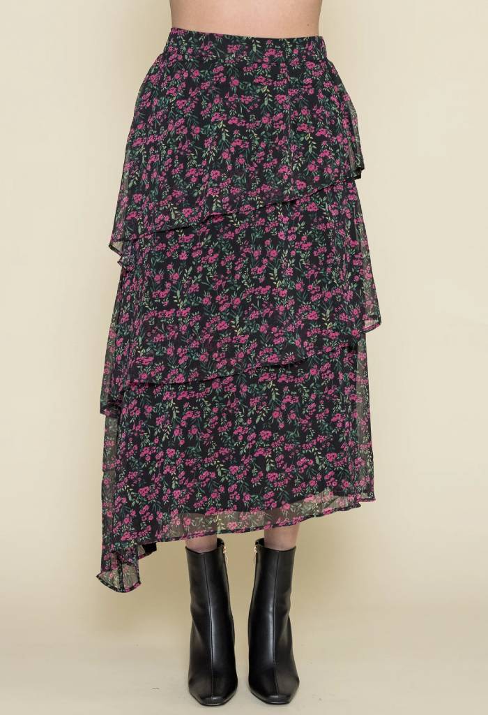 Minkpink Faye Midi Skirt-Ditsy Floral