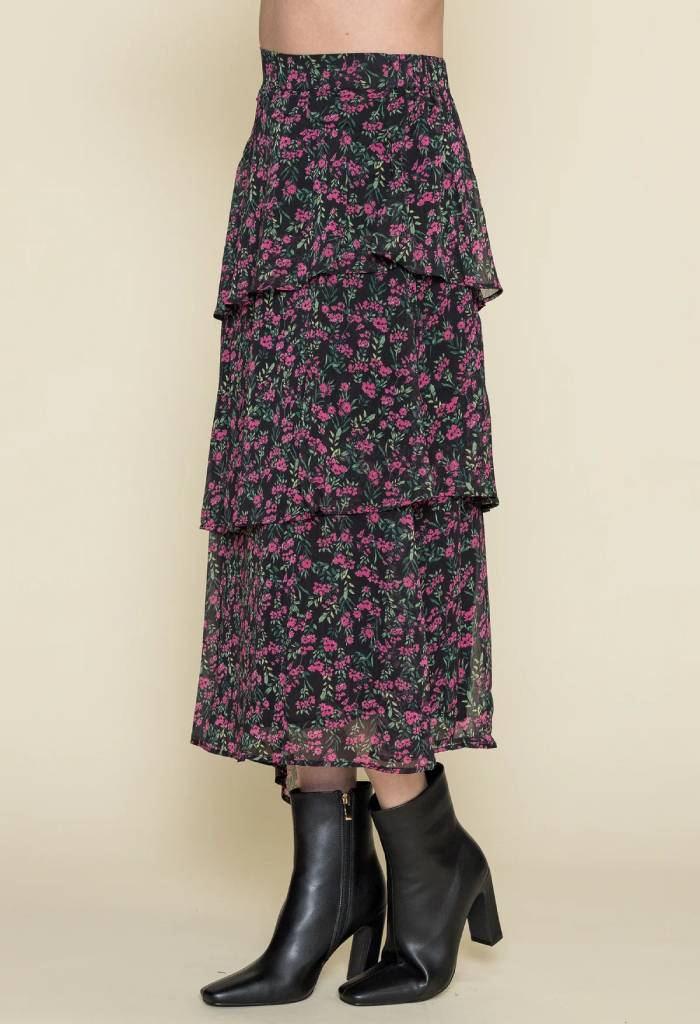 Minkpink Faye Midi Skirt-Ditsy Floral