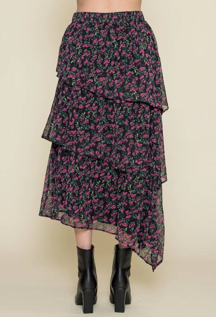 Minkpink Faye Midi Skirt-Ditsy Floral