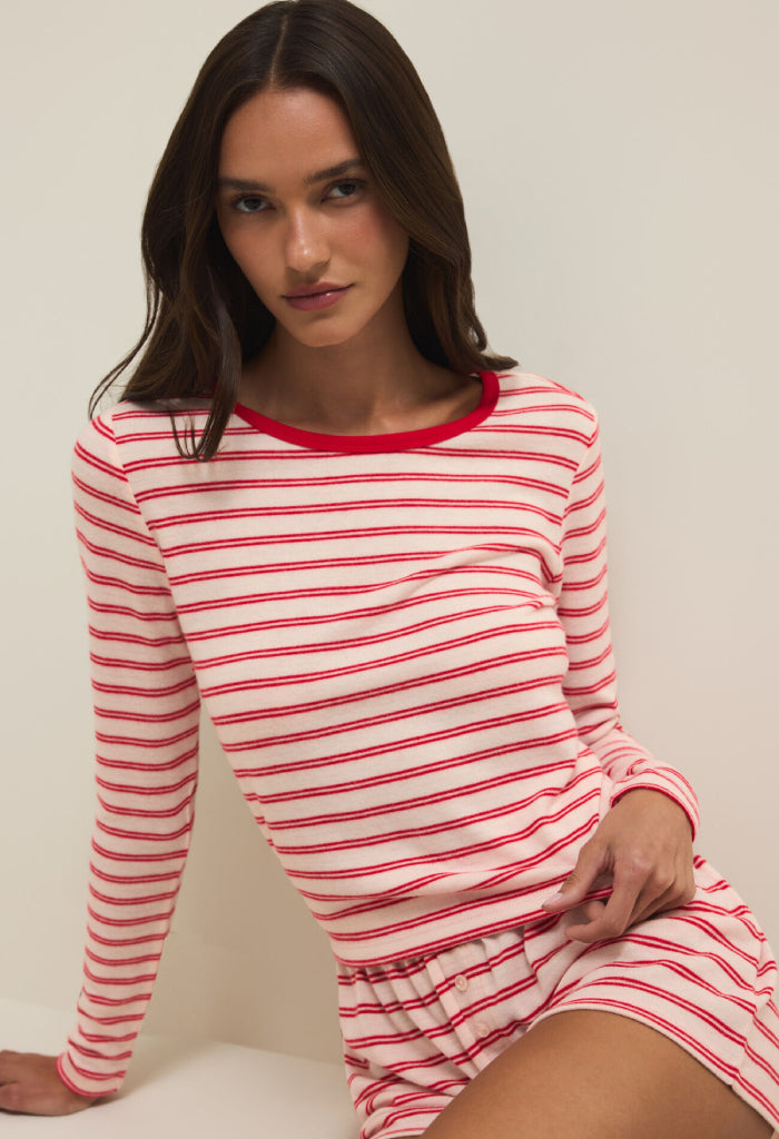 Z Supply Night In Stripes LS Top