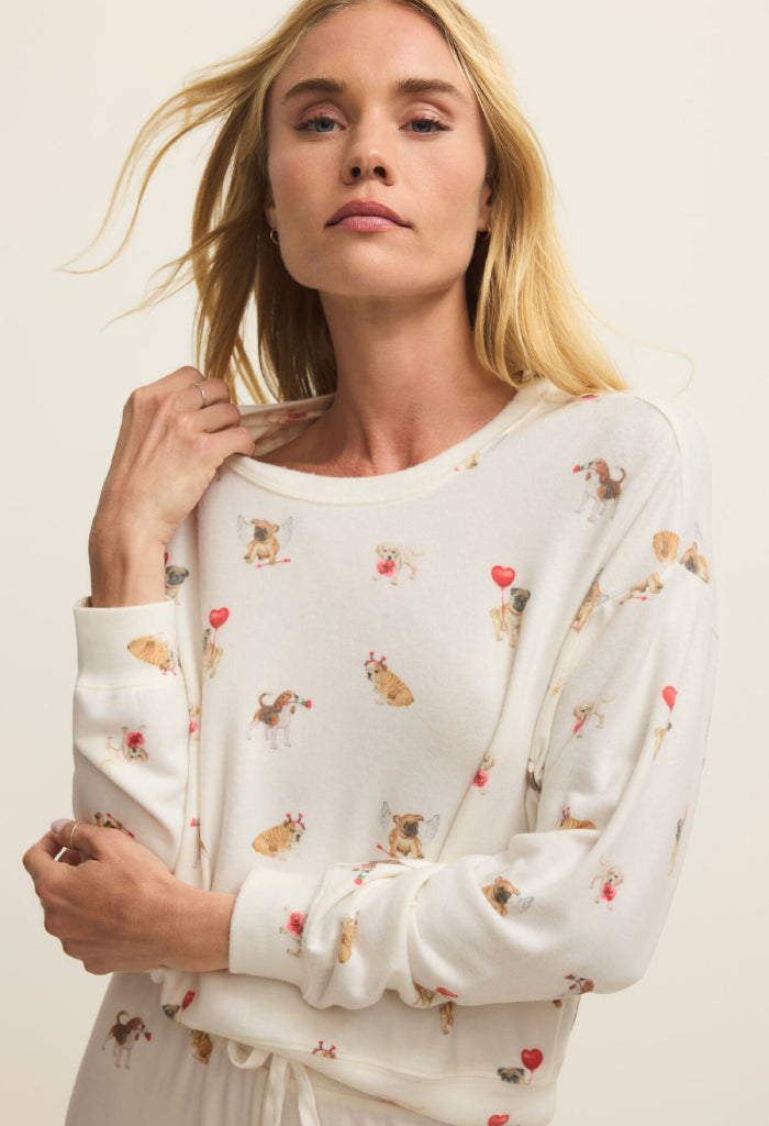 Z Supply Bisous Love Pup Top