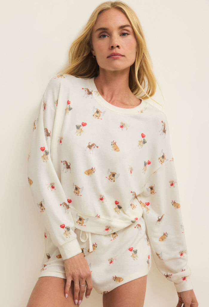 Z Supply Bisous Love Pup Top