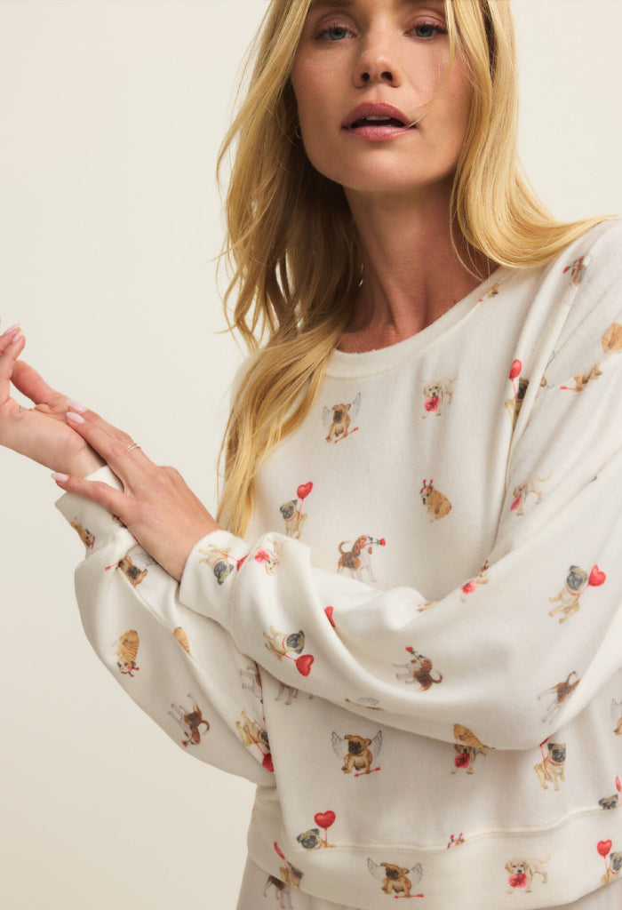 Z Supply Bisous Love Pup Top