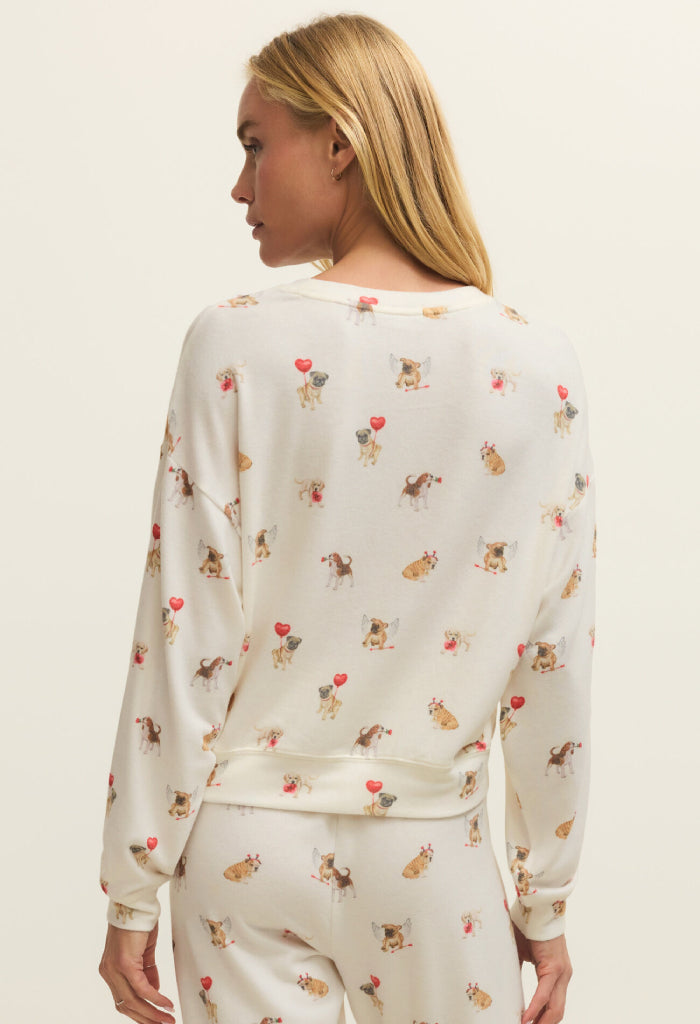 Z Supply Bisous Love Pup Top