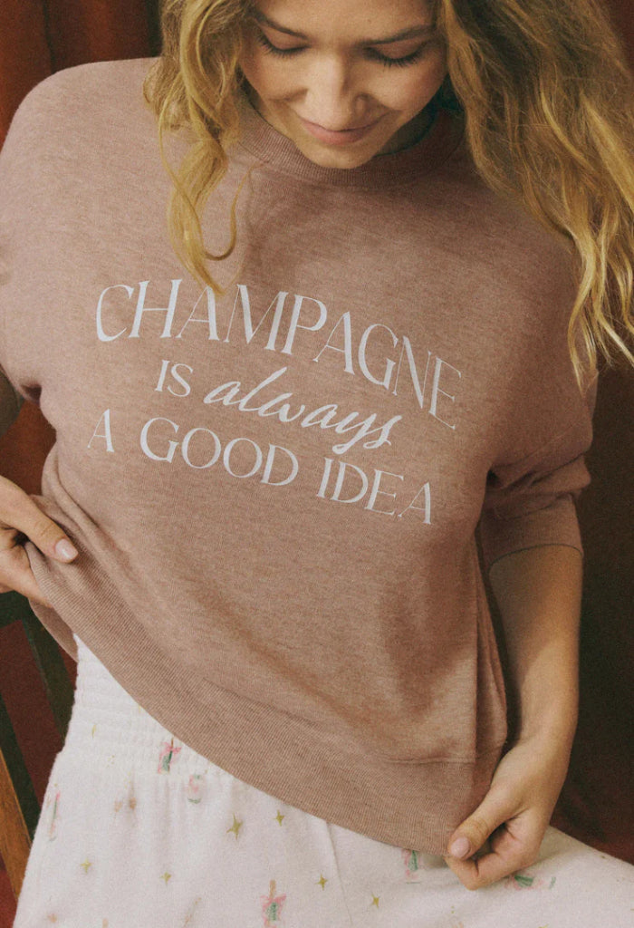 Z Supply Champagne LS Top