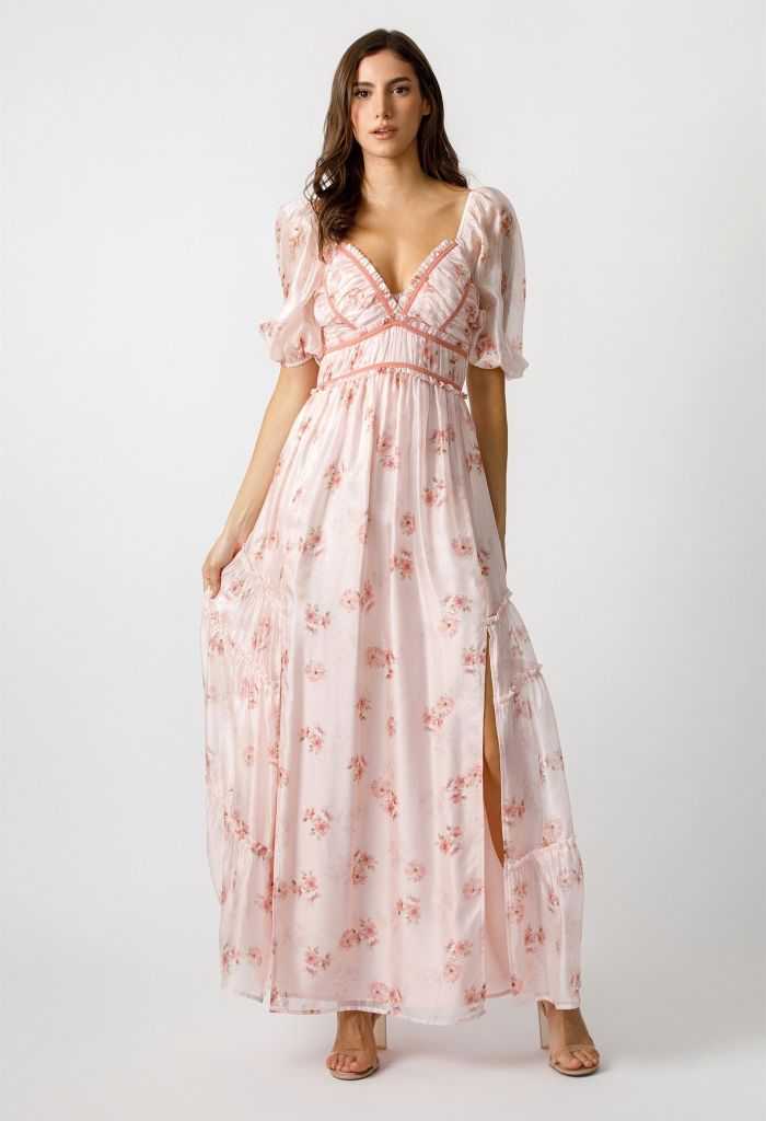 KK Bloom Daydream Maxi Dress-Pink Floral