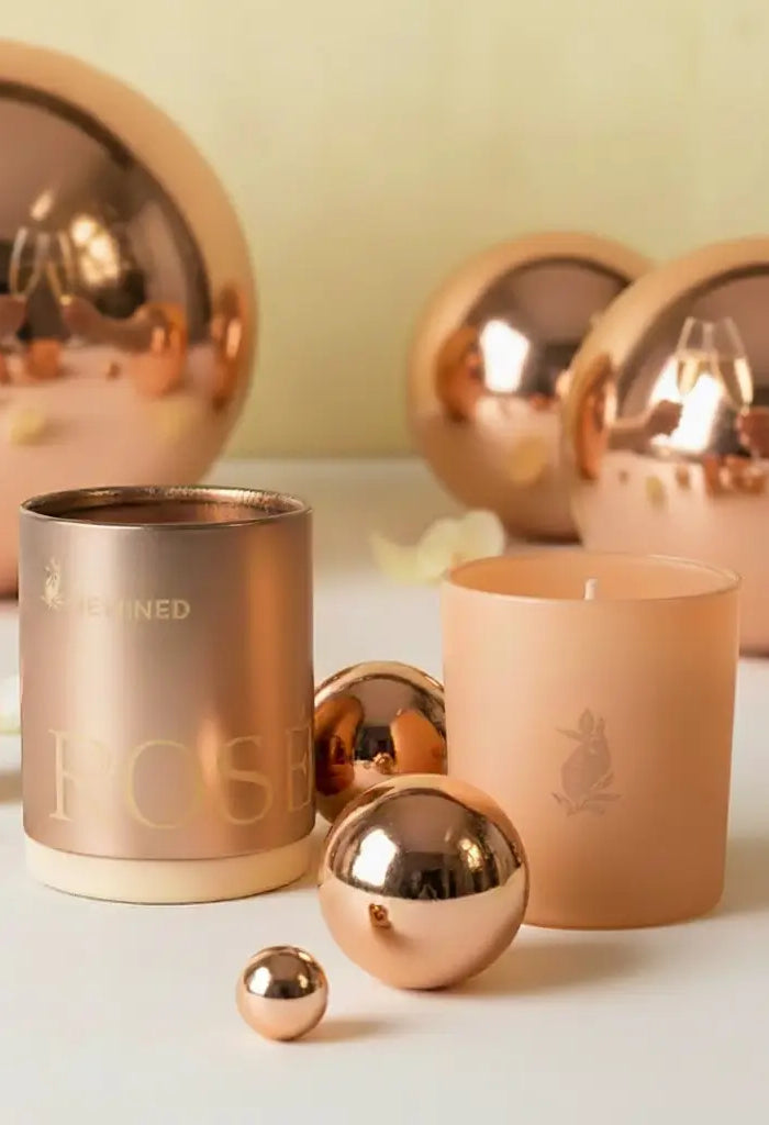 Rewind Candle Co Rewind Rose Metallic Candle 5.5.oz