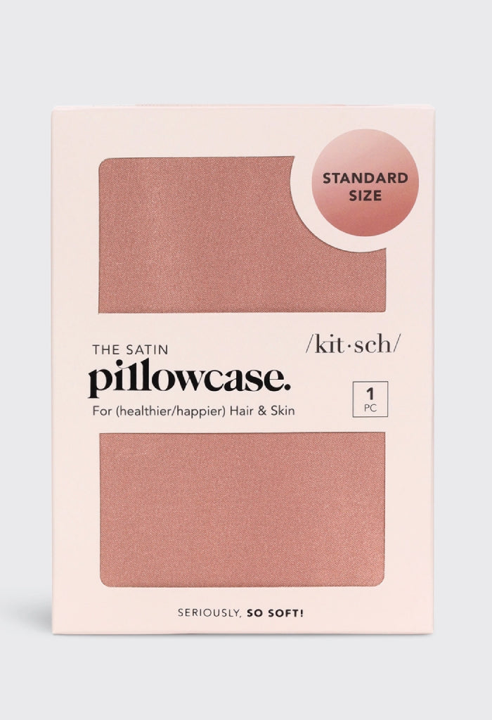 Kitsch Standard Satin Pillowcase-Terra
