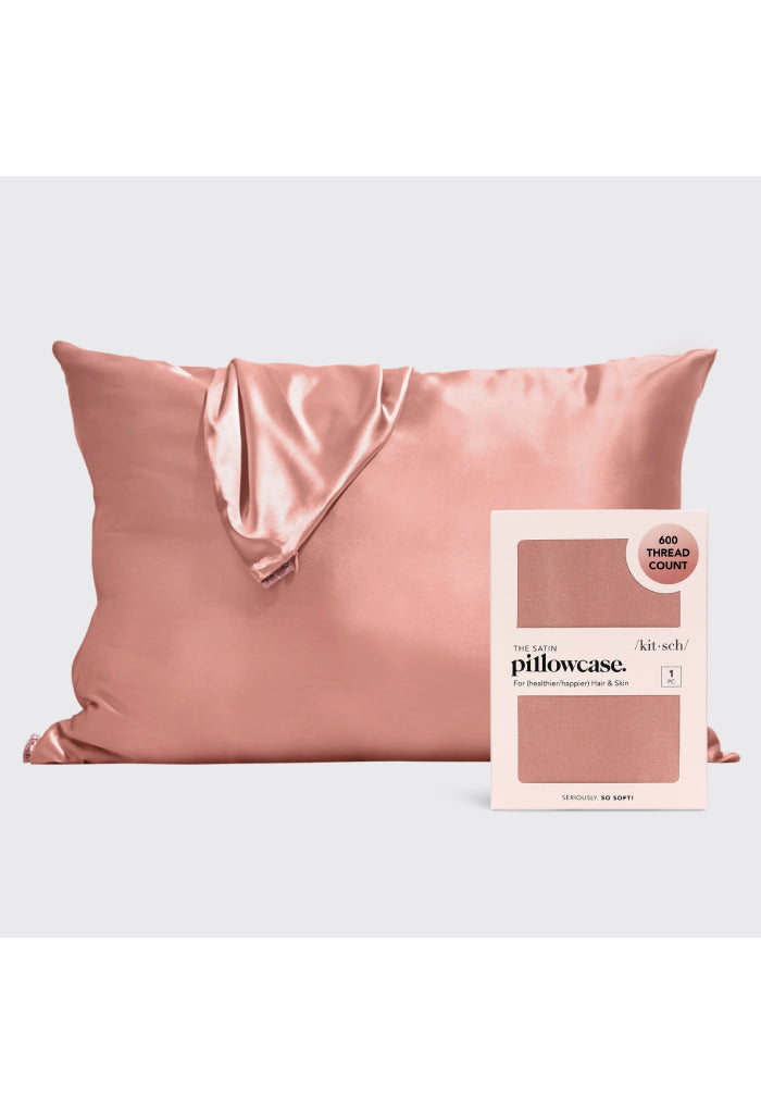 Kitsch Standard Satin Pillowcase-Terra