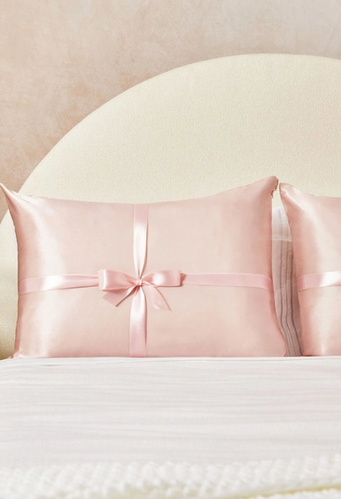 Kitsch Standard Satin Pillowcase Set-Blush