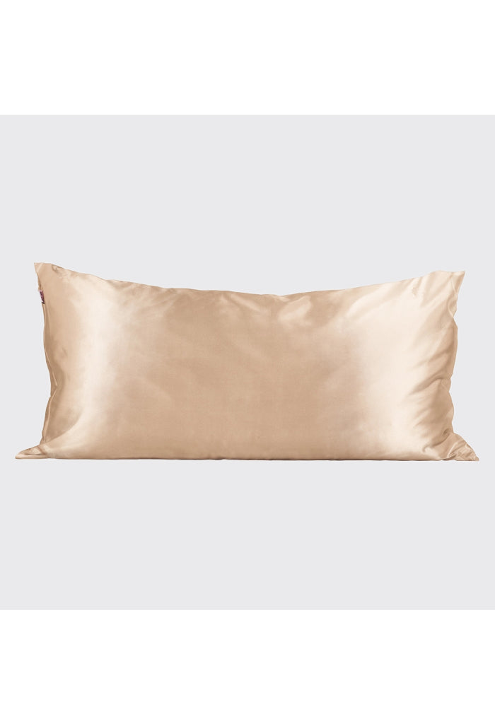 Kitsch Satin Pillowcase King-Champagne