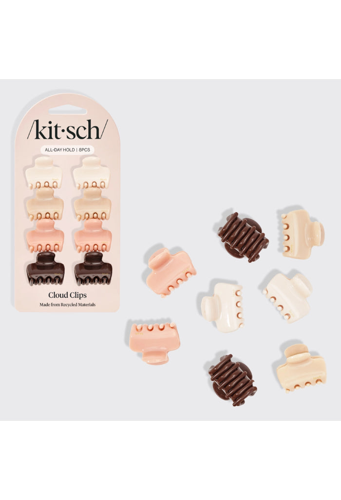 Kitsch Mini Cloud Clips 8pc-Rosewood