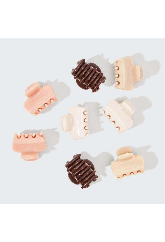 Kitsch Mini Cloud Clips 8pc-Rosewood