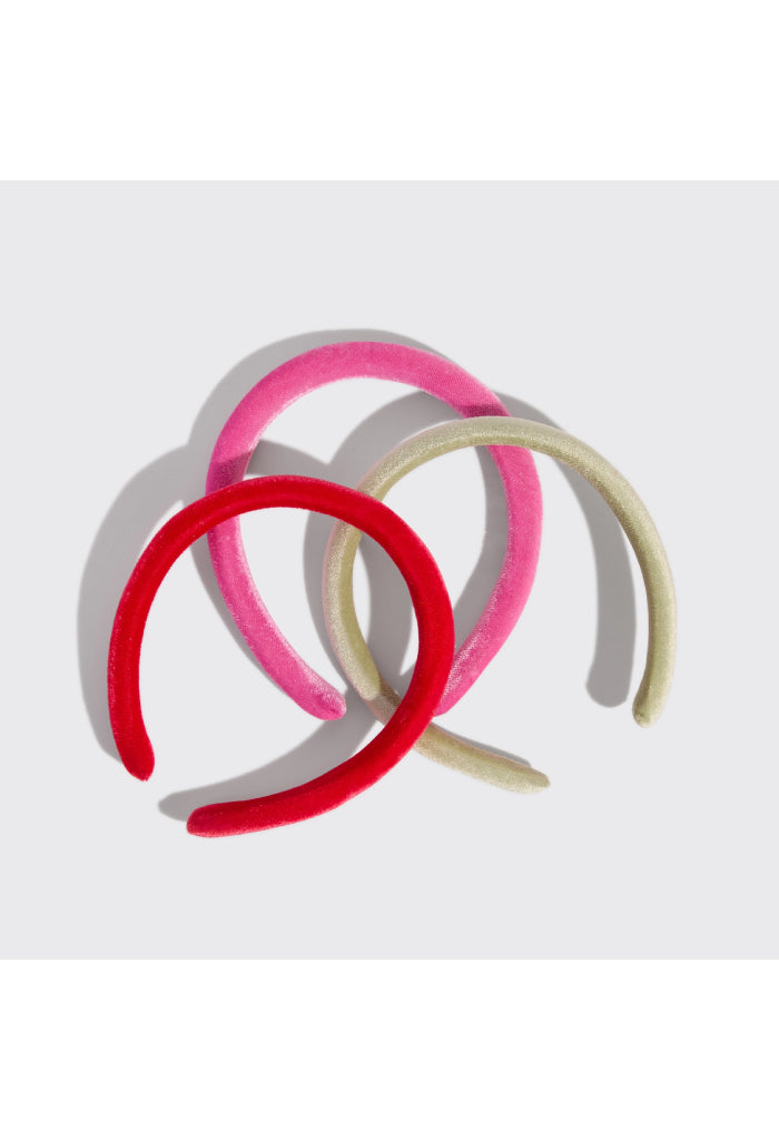 Kitsch Holiday Velvet Headband Set