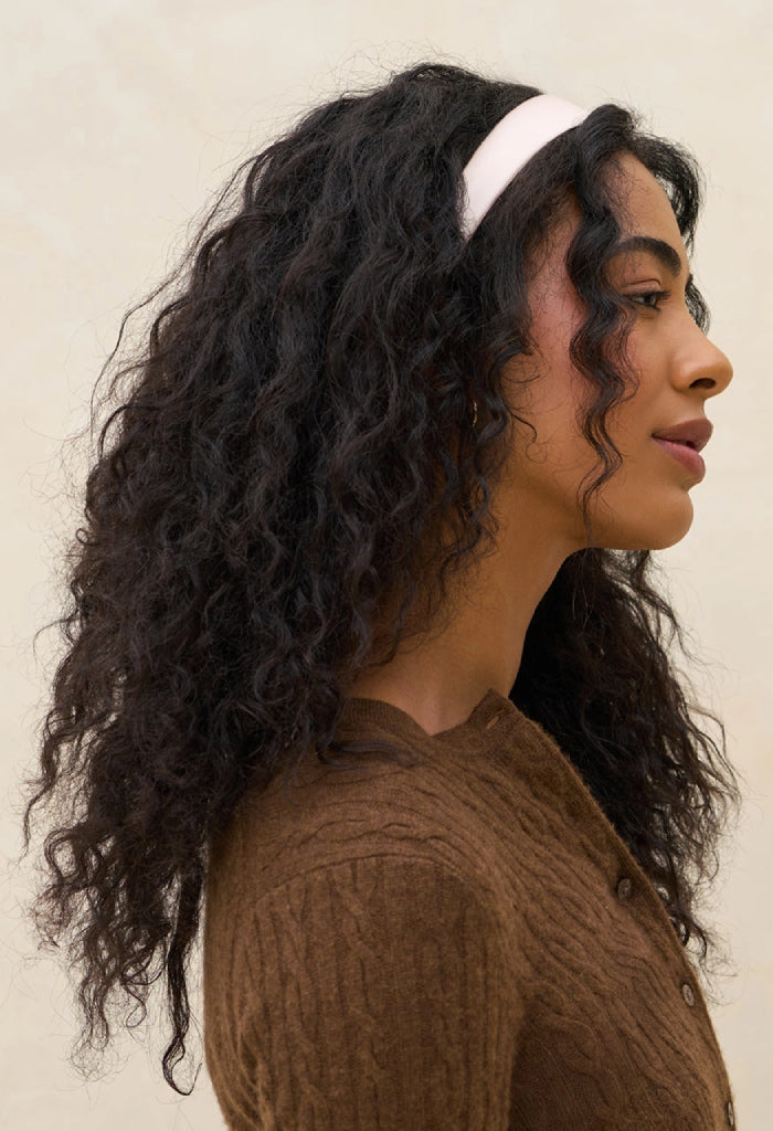 Kitsch Cream and Camel Satin/Velvet Headbands