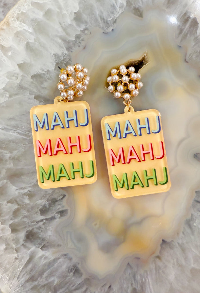 KK Bloom Mahjong Mahj Earrings