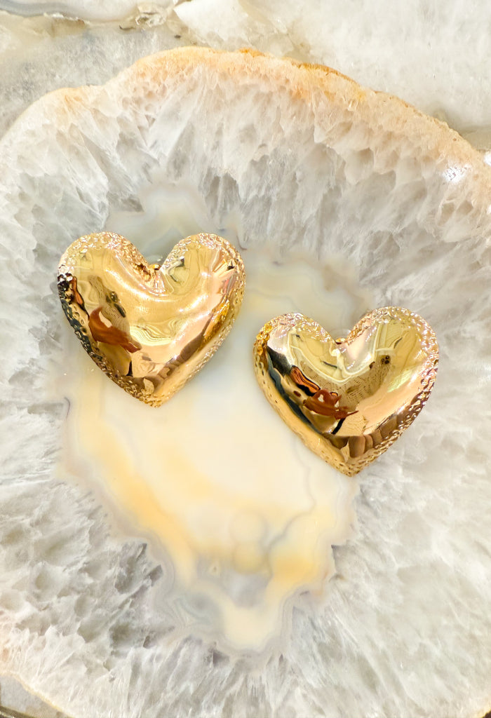 KK Bloom Kora Heart Earrings