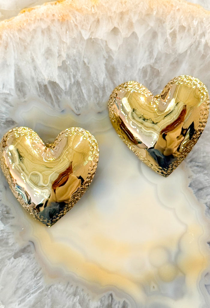 KK Bloom Kora Heart Earrings