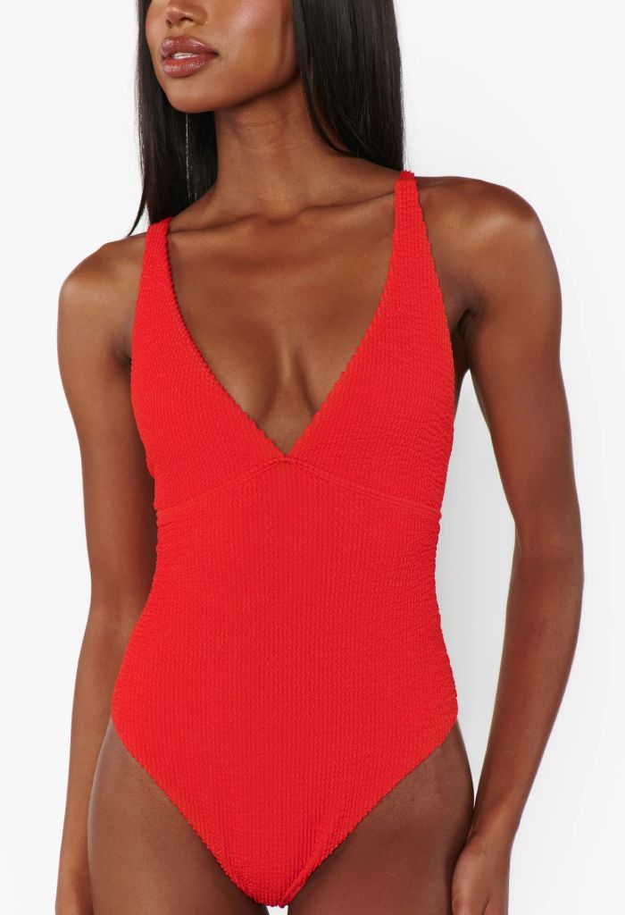 Show Me Your Mumu Cape May One Piece-Hot Tamale Red