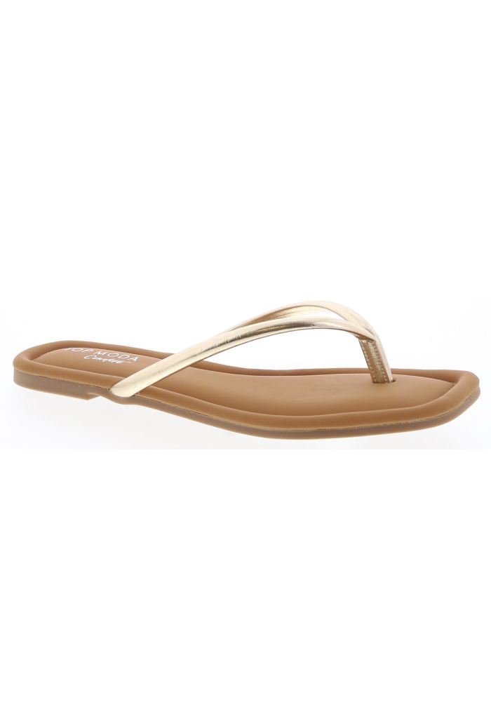 KK Bloom Pricilla Flip Flop-Gold