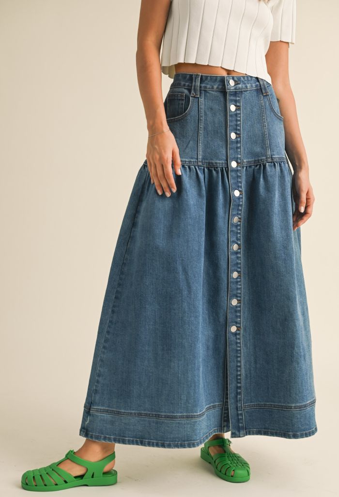 KK Bloom Demi Denim Skirt