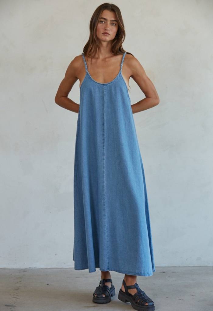 KK Bloom Gracie Denim Maxi