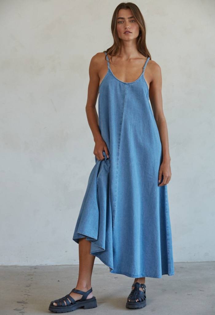 KK Bloom Gracie Denim Maxi