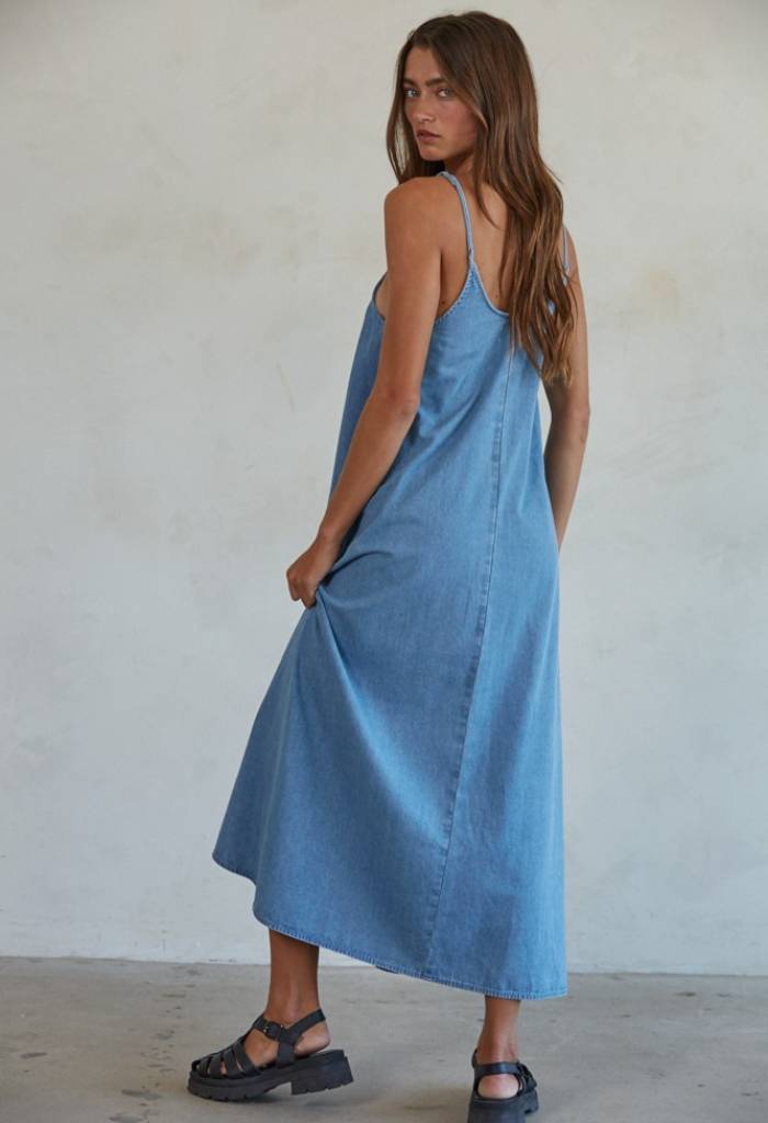 KK Bloom Gracie Denim Maxi