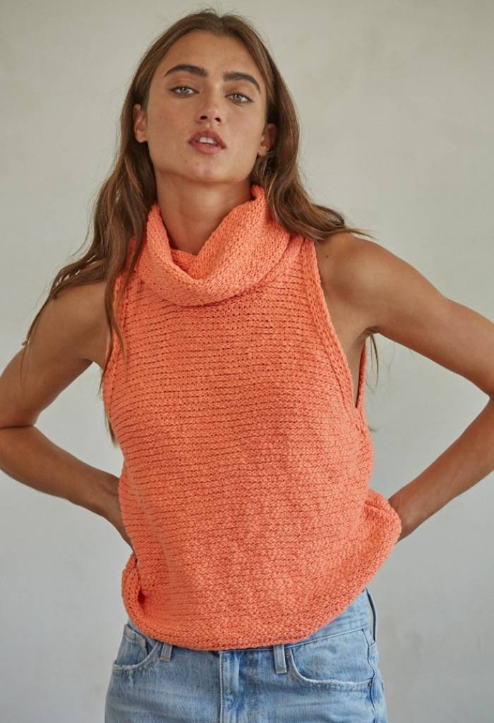 KK Bloom Salma Sweater Top-Coral