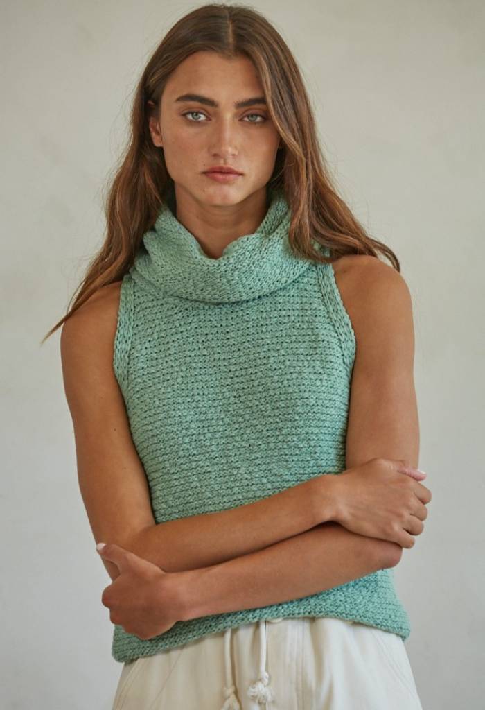 KK Bloom Salma Sweater Top-Green