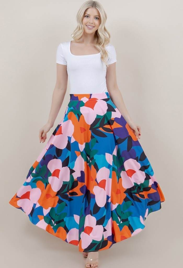 KK Bloom Waterlily Maxi Skirt